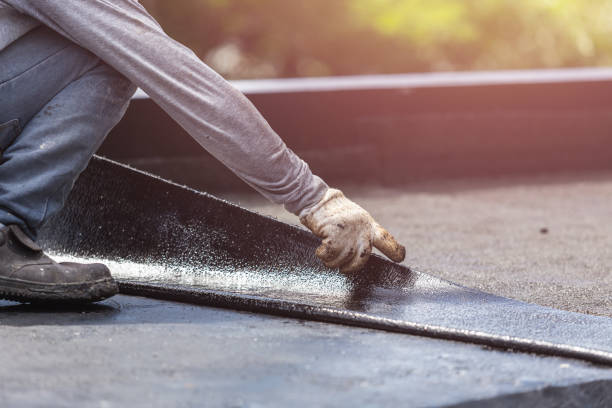 Professional Waterproofing technician working in Rockaway, NJ